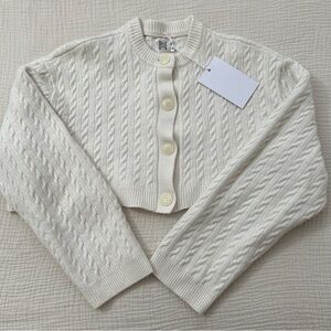 NWT Helsa Rayssa Cropped Cardigan